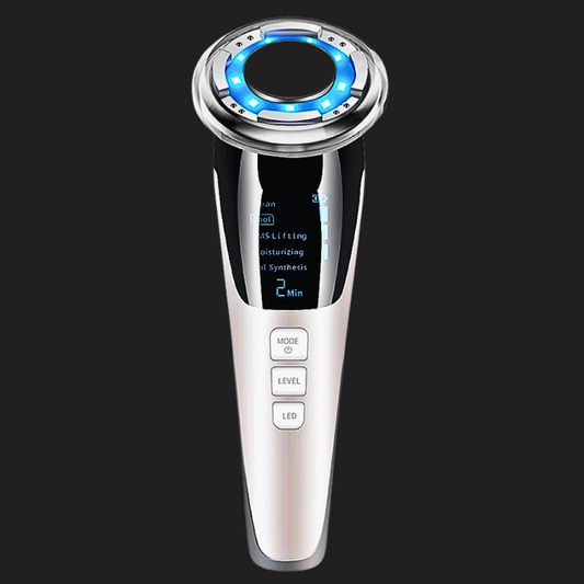 Appareil de Soin Visage Anti-âge, RF, EMS et LED